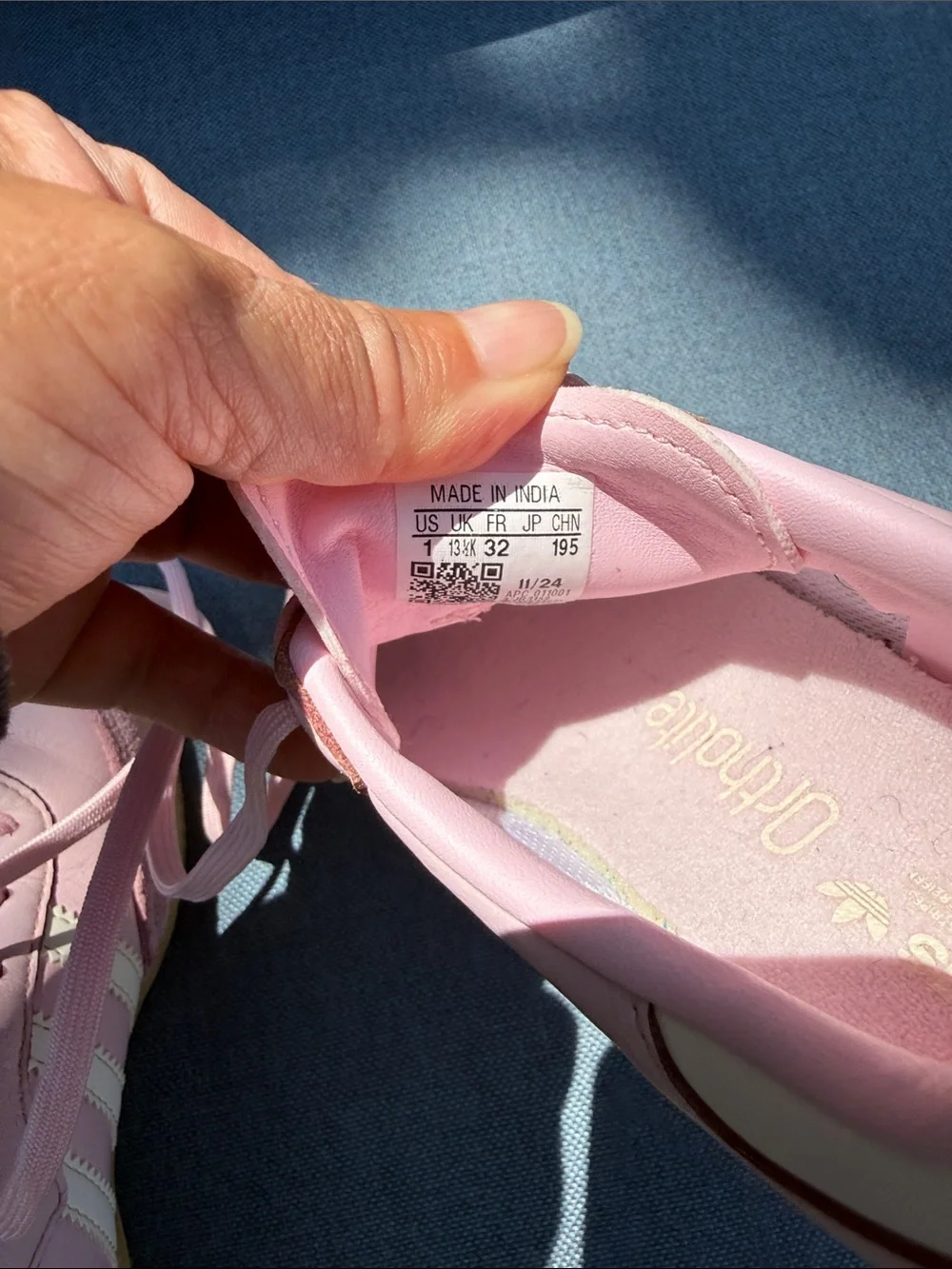 adidas big kids Samba Pink and White Low-Profile Sneakers